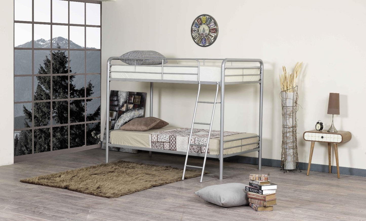 Litera Metal Gris